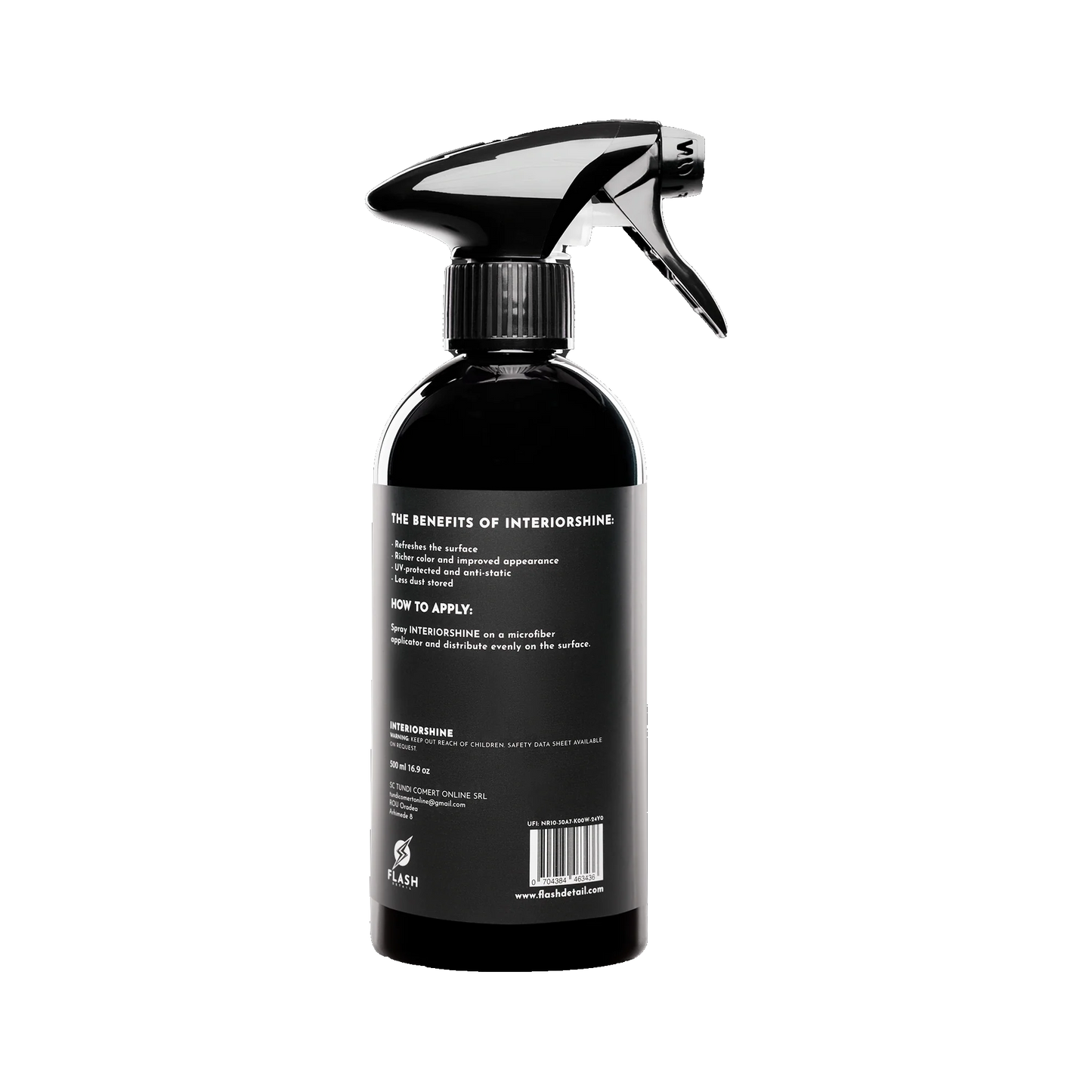 INTERIORSHINE 500 ml – Salongi plastikpindade hooldusvahend